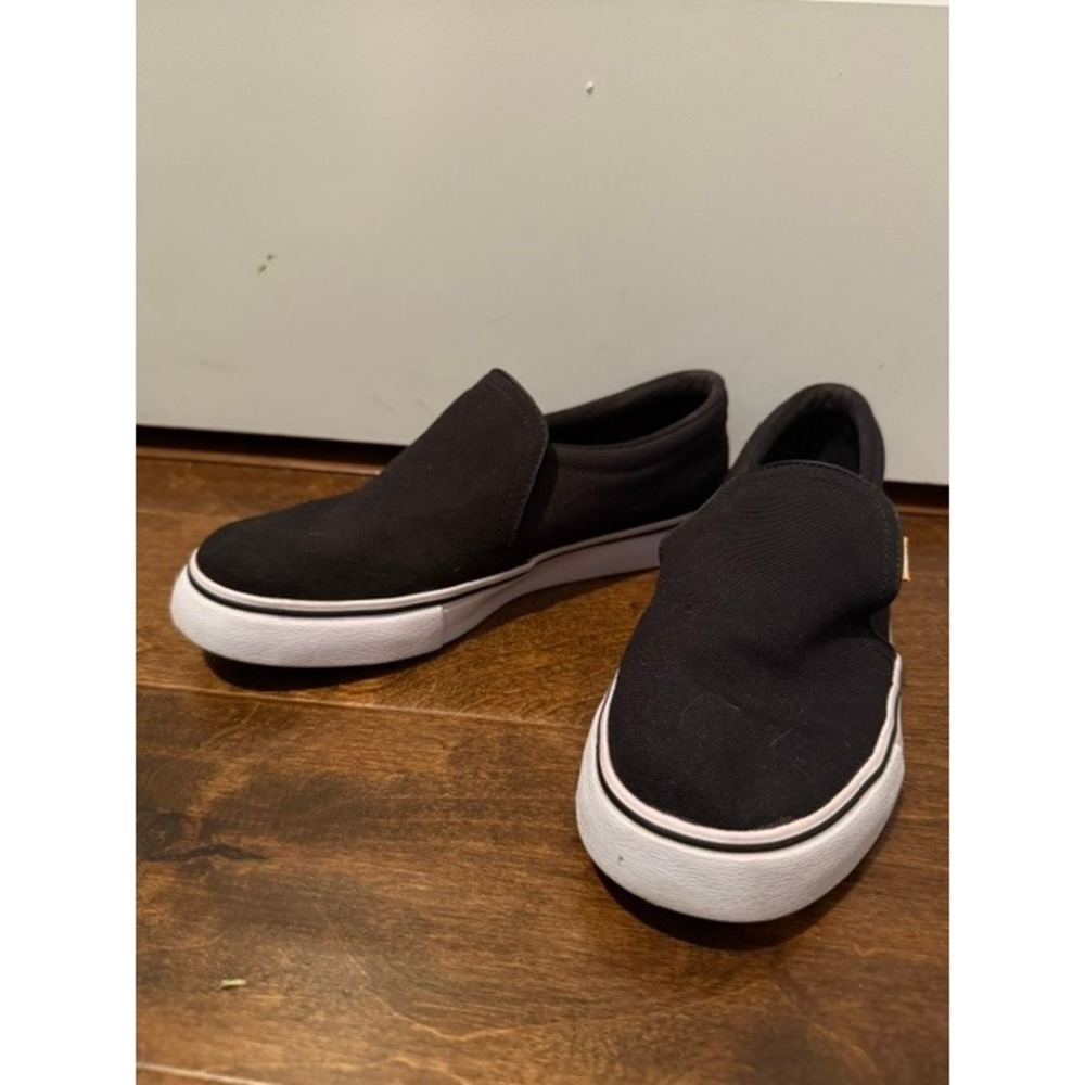 Nike Court Royale AC Slip On Black Canvas Sneakers Womens 7.5